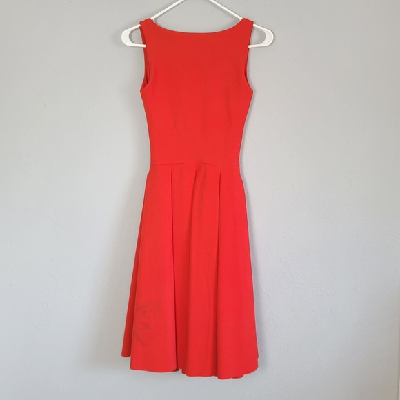 Chiara Boni La Petite Robe Corie V-Neck Fit & Flare Sleeveless Cocktail Dress - Picture 13 of 16